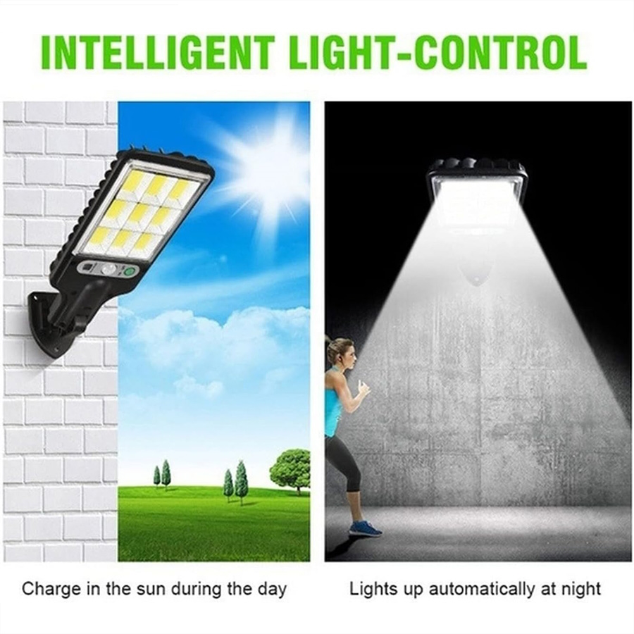چراغ خورشیدی دیواری سنسوردار Super Bright ضد آب